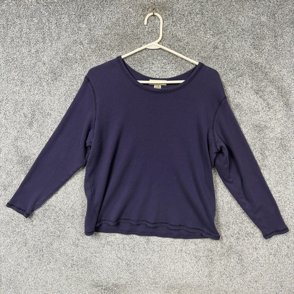 Eddie Bauer Thermal Shirt Petite XL Normcore Minimalist Athleisure Loungewear